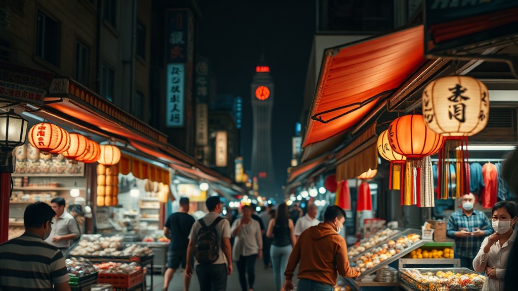 Finding Silence in a Bustling Night Market