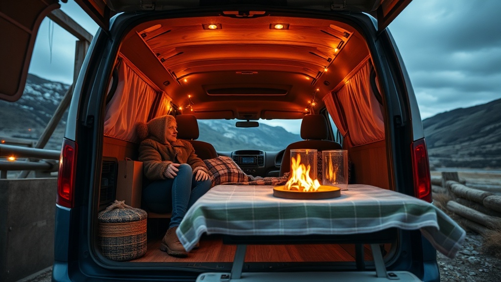 Staying Warm in a Van While Camping in the Highlands