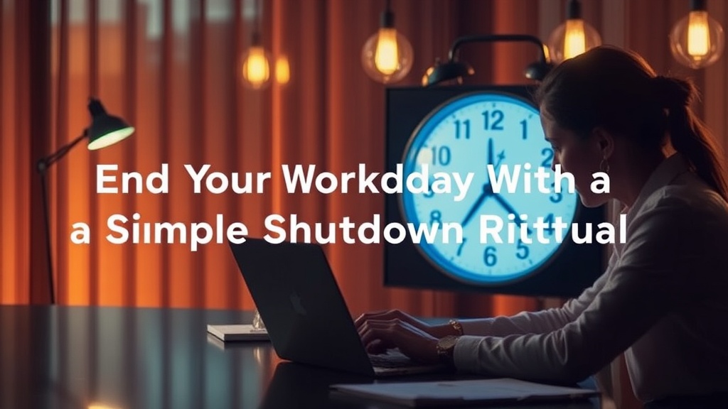 End Your Workday With a Simple Shutdown Ritual