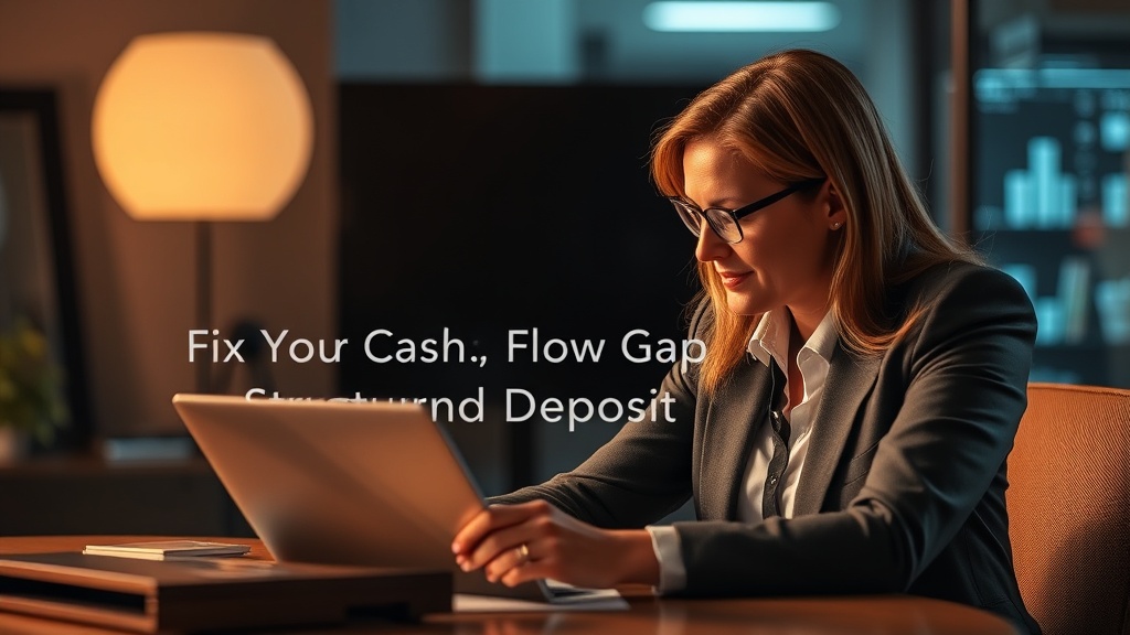 Fix Your Cash Flow Gap with a Structured Deposit System