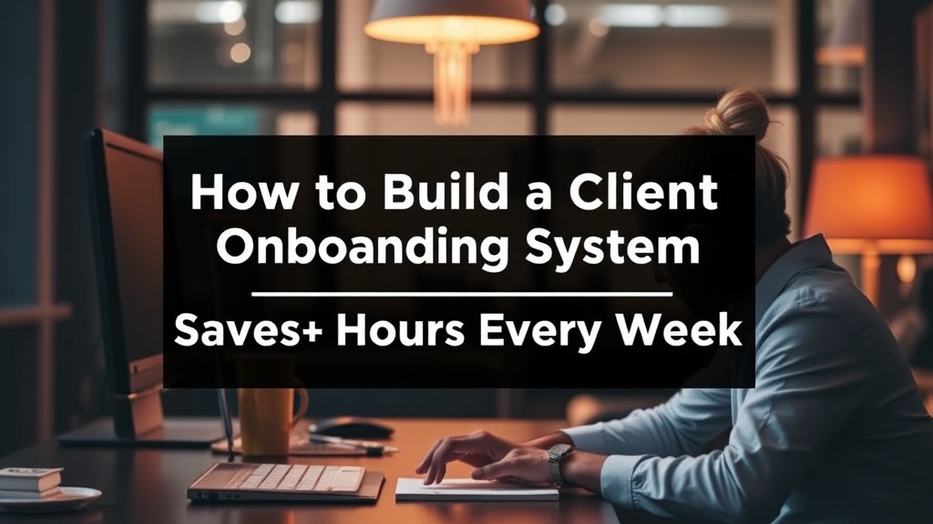How to Build a Client Onboarding System That Saves 10+ Hours Every Week