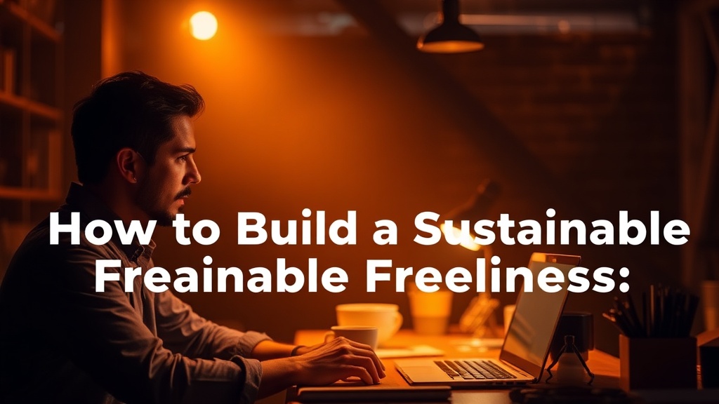 How to Build a Sustainable Freelance Business: A No-BS Guide