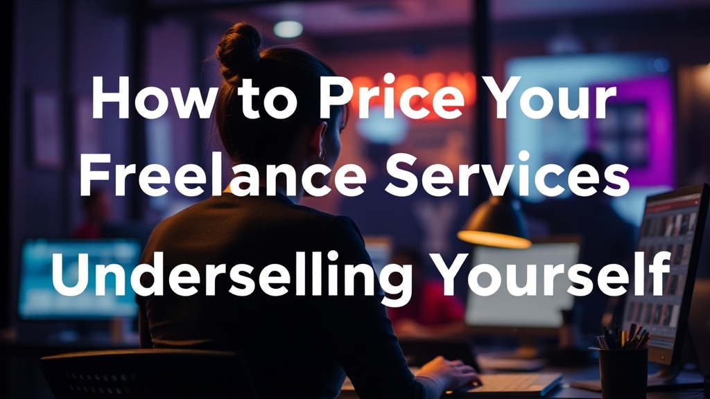 How to Price Your Freelance Services Without Underselling Yourself