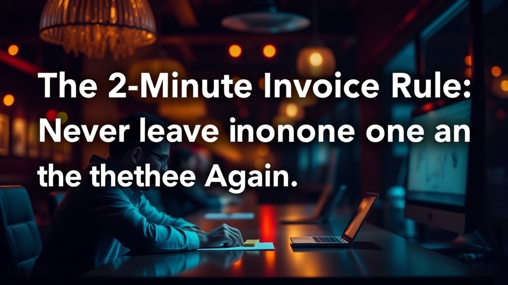 The 2-Minute Invoice Rule: Never Leave Money on the Table Again