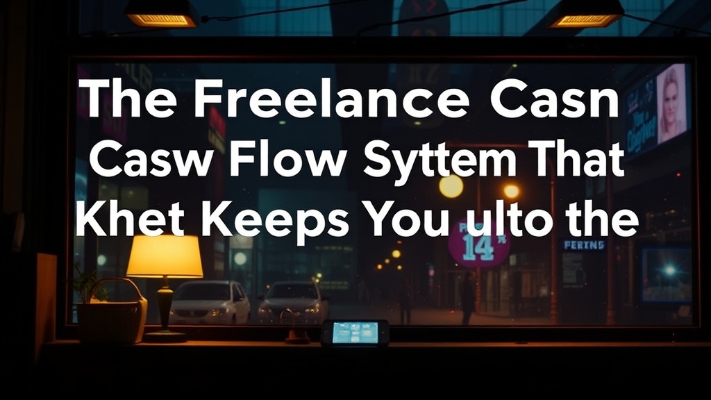 The Freelance Cash Flow System That Keeps You Out of the 3AM Panic