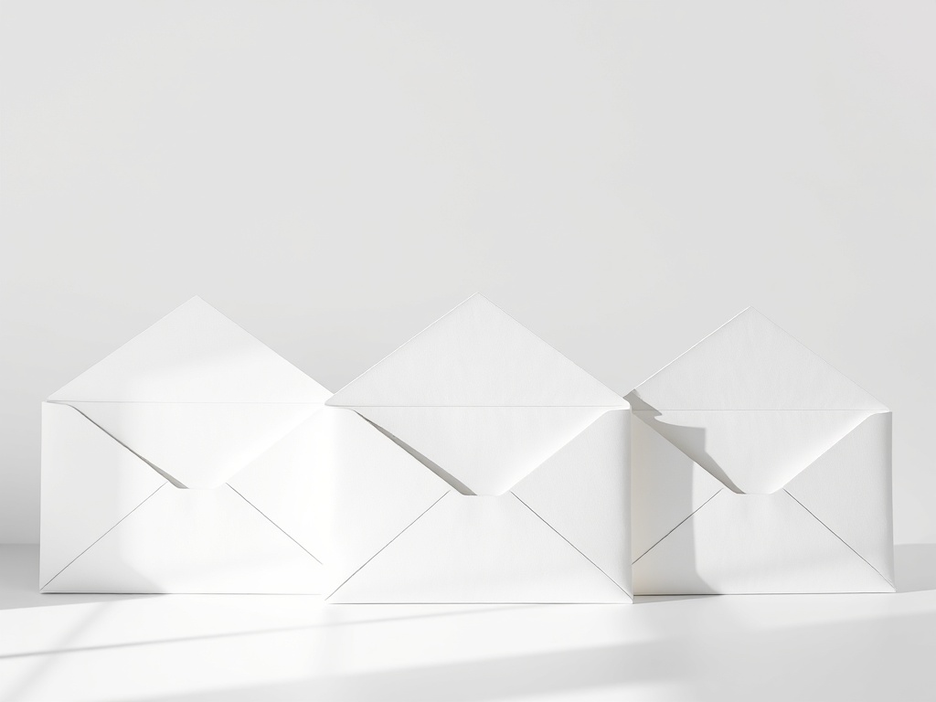 minimalist banking setup, multiple labeled envelopes or accounts, clean organized financial system concept, high contrast lighting