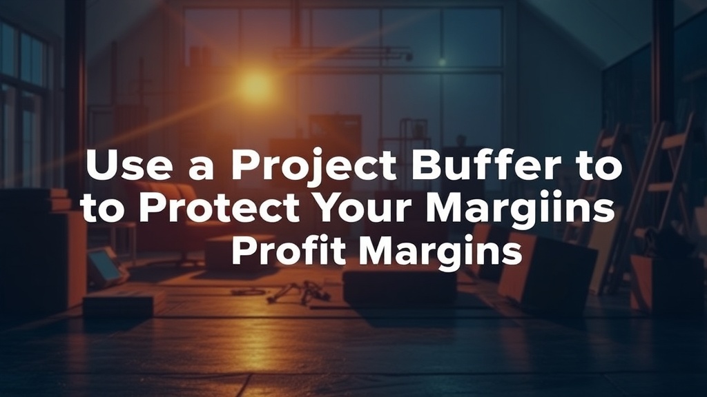 Use a Project Buffer to Protect Your Profit Margins