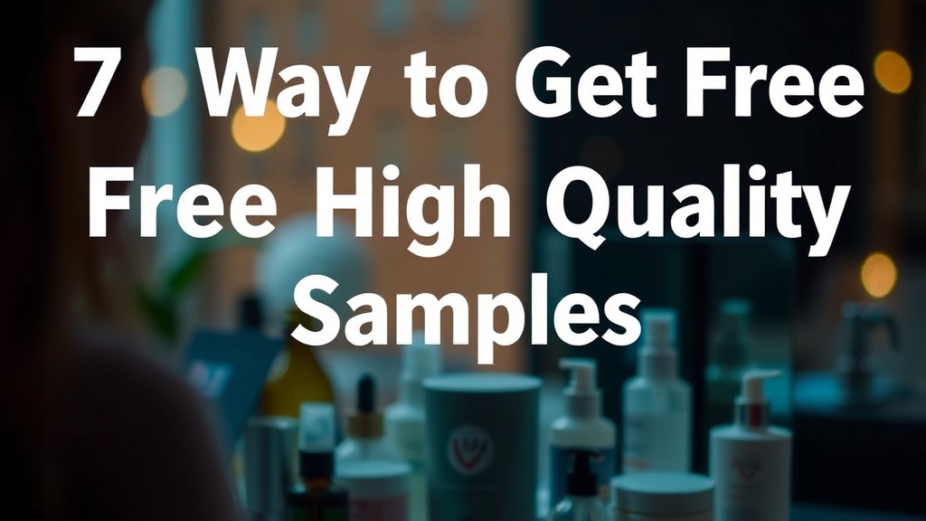 7 Ways to Get Free High Quality Skincare Samples