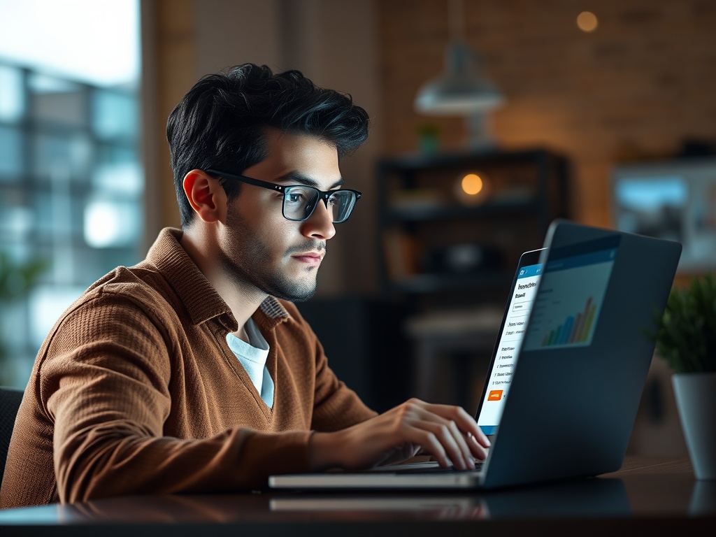 person pausing before online checkout, laptop screen glow, thoughtful expression, realistic scene