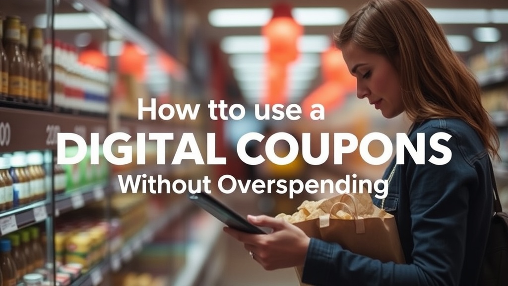 How to Use Digital Coupons Without Overspending