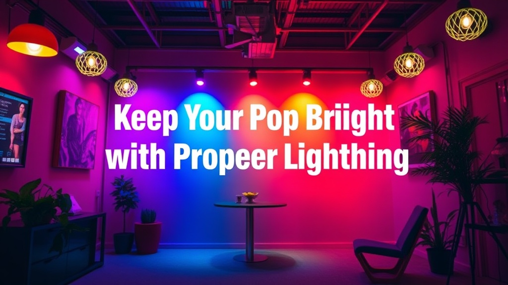 Keep Your Pop Colors Bright with Proper Lighting