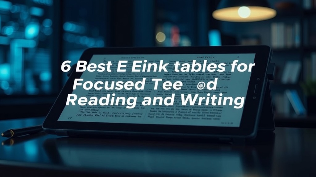6 Best E-Ink Tablets for Focused Reading and Writing