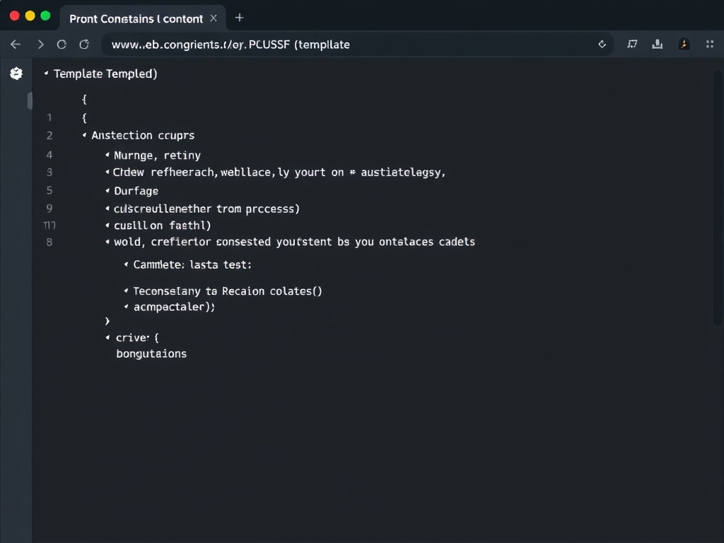 structured prompt template on screen with labeled sections context instruction constraints example, clean interface