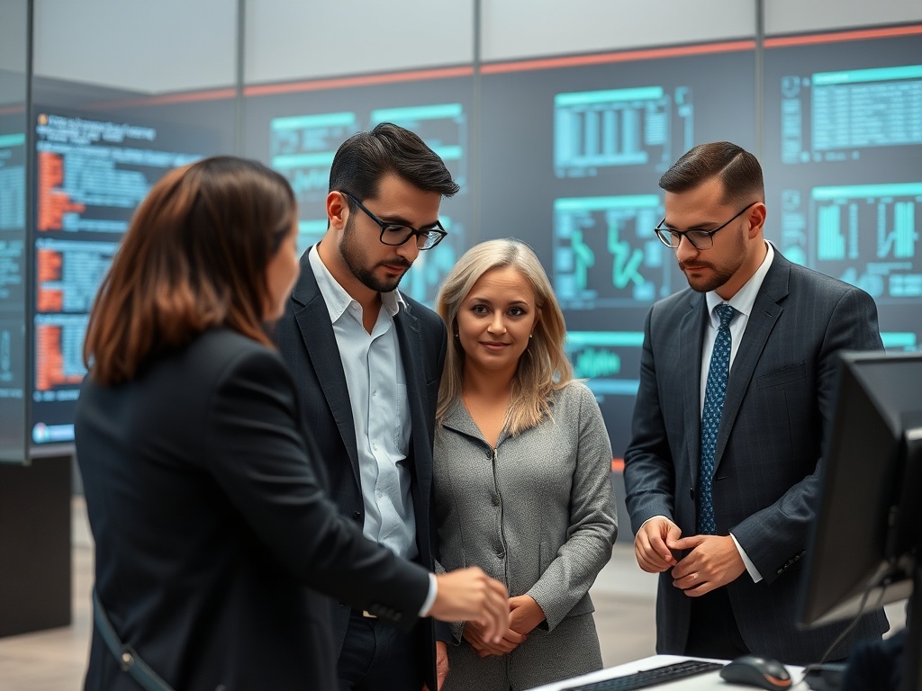 professional team assessing AI system output with realistic expectations