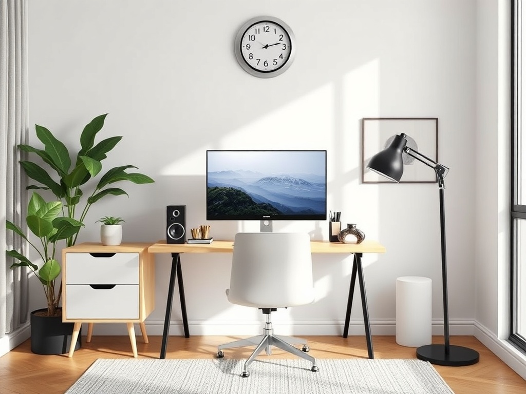 minimal home office setup for casual user