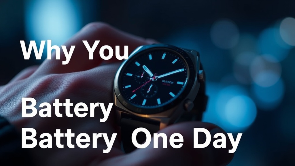 Why Your Smart Watch Battery Only Lasts One Day