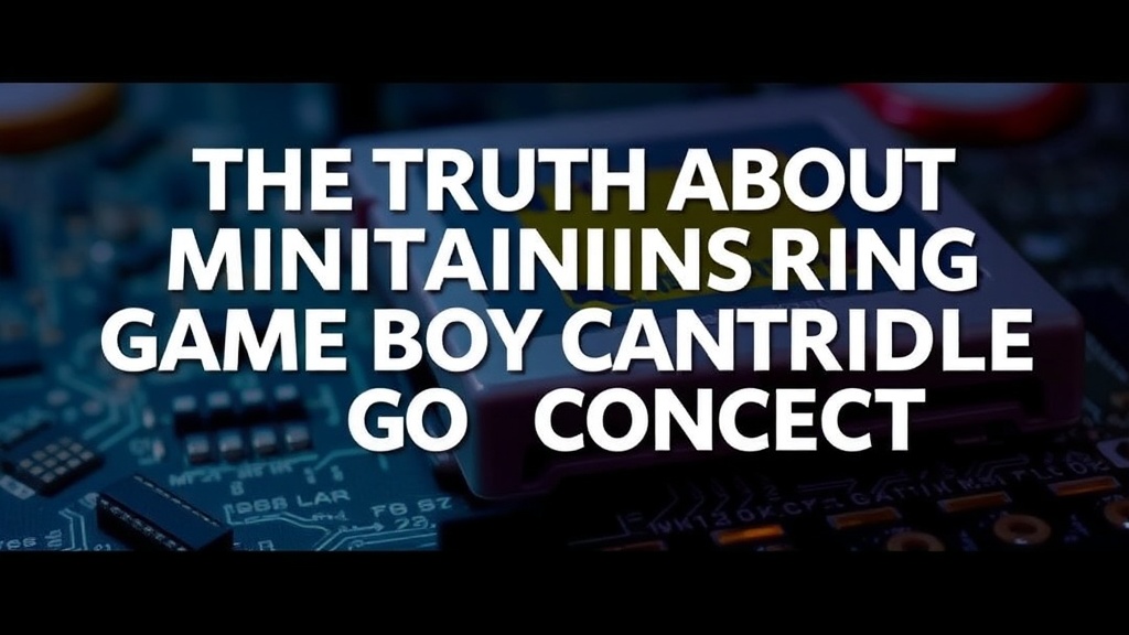 The Truth About Maintaining Game Boy Cartridge Gold Contacts