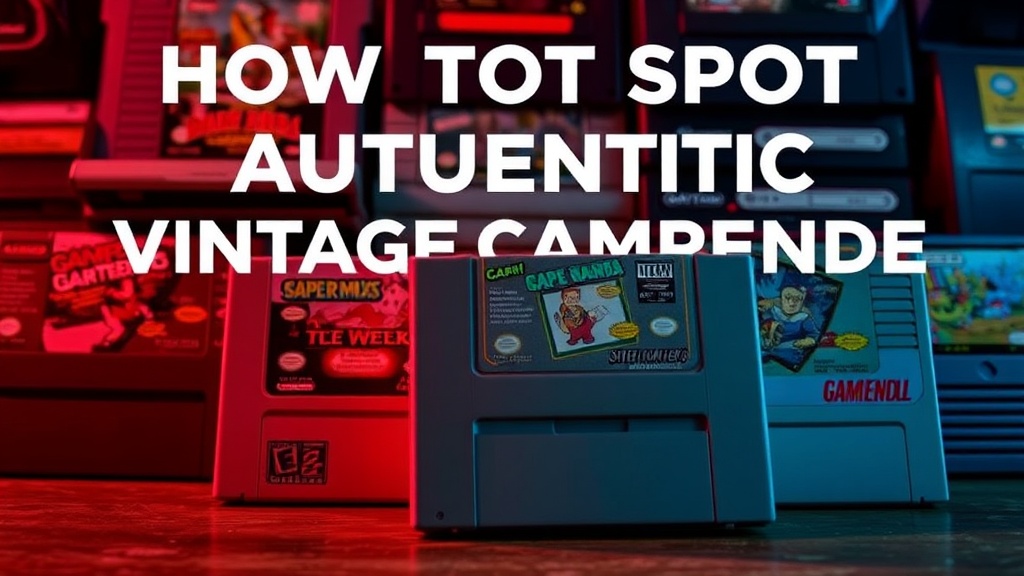 How to Spot Authentic Vintage Game Cartridges: A Collector's Guide