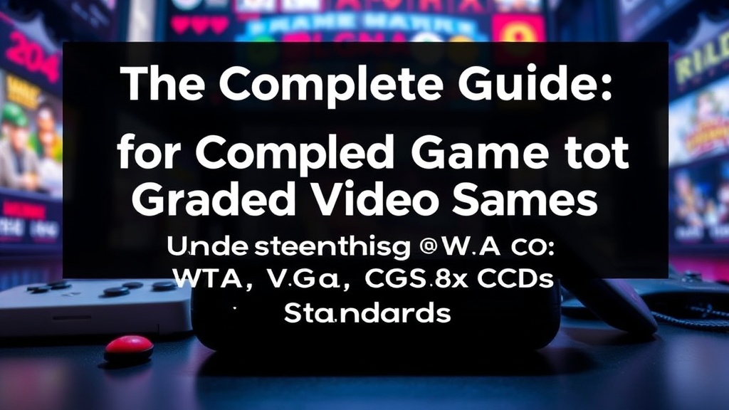 The Complete Guide to Graded Video Games: Understanding Wata, VGA, and CGC Standards