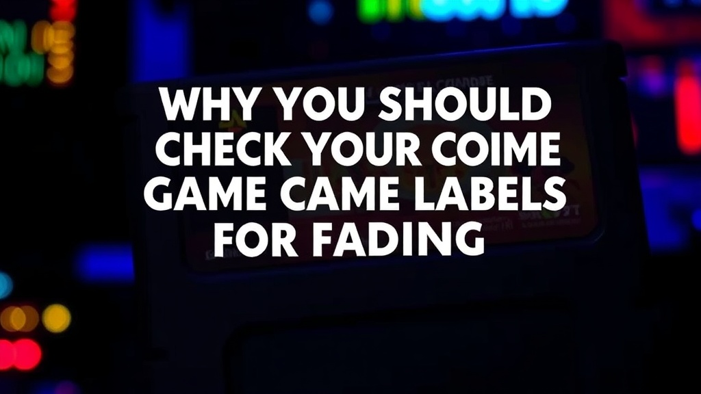 Why You Should Check Your Game Cartridge Labels for Fading