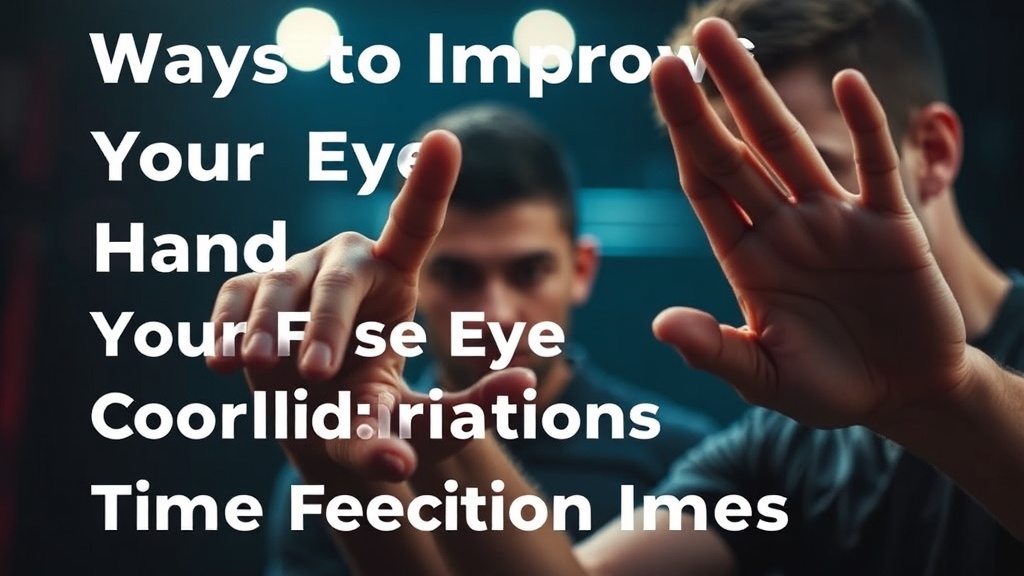 Ways to Improve Your Hand Eye Coordination for Faster Reaction Times