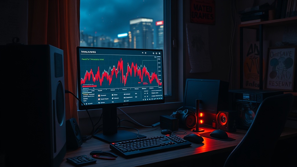 Frame-time spikes on a PC gaming bench
