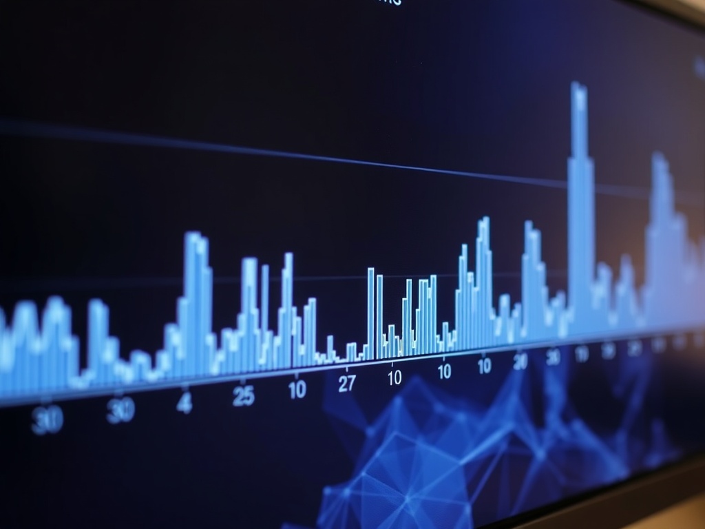 close-up of performance overlay showing frame time graph spikes on gaming monitor