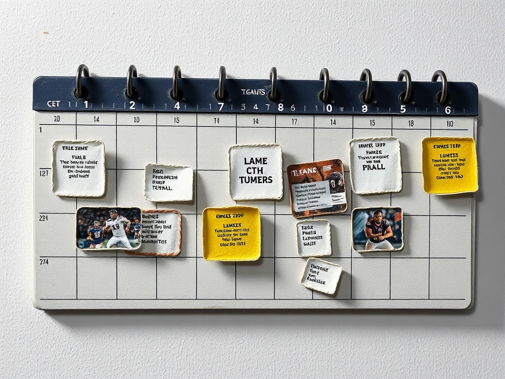 calendar timeline showing game improving over time with patches, visual metaphor of performance stabilization