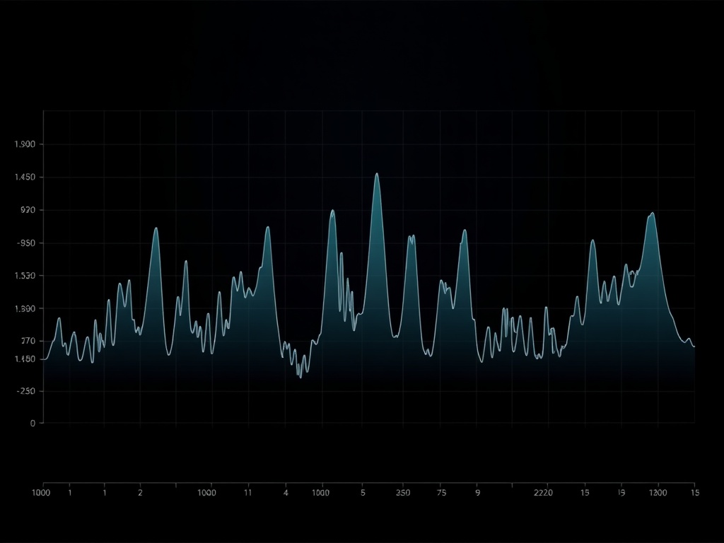 frame time graph with uneven spikes vs smooth line comparison, technical visualization, dark UI