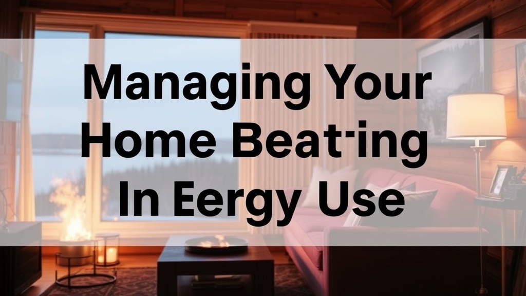 Managing Your Home Heating and Energy Use in Gaspésie