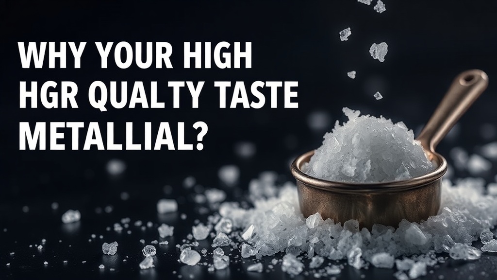 Why Your High Quality Sea Salt Tastes Metallic
