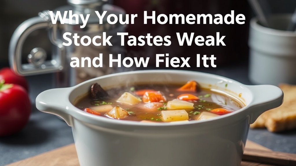Why Your Homemade Stock Tastes Weak and How to Fix It