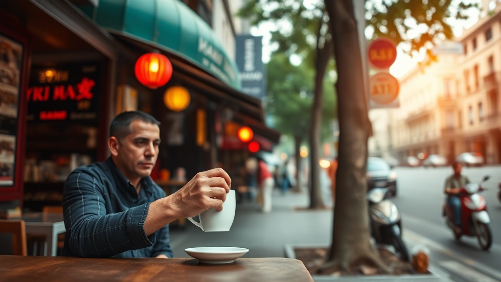Sipping Through the Streets of Hanoi with a Sidewalk Coffee