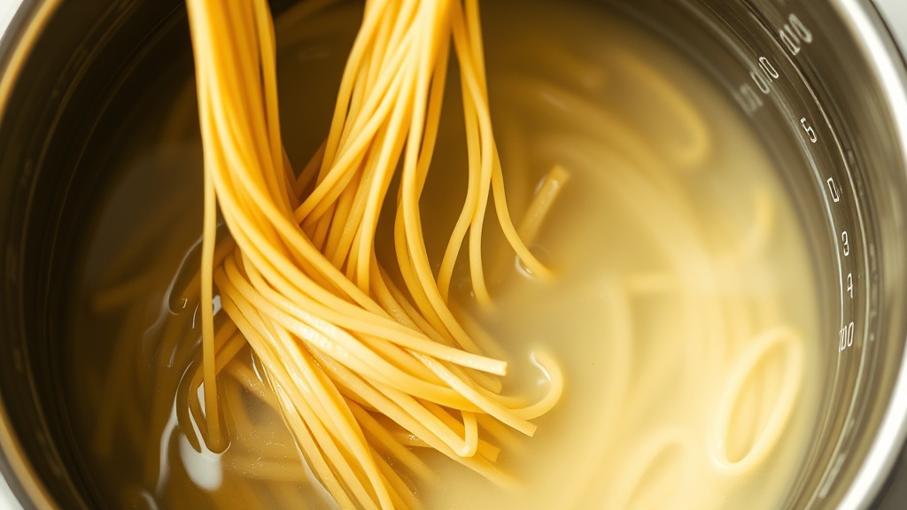 Person draining pasta in a shared pot, with an emphasis on timing, rinse, and portion sizing to reduce gluten transfer from shared cooking water