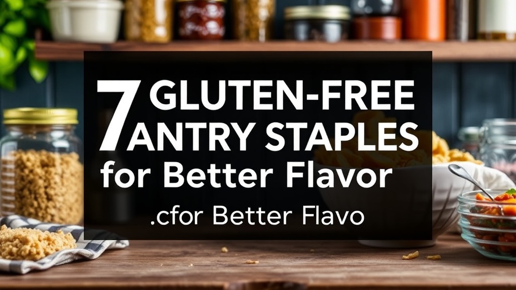 7 Gluten-Free Pantry Staples for Better Flavor