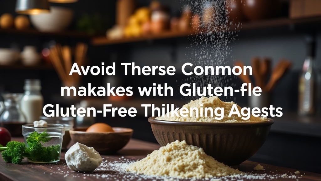 Avoid These Common Mistakes with Gluten-Free Thickening Agents