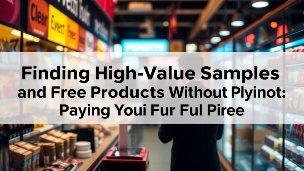 Finding High-Value Samples and Free Products Without Paying Full Price