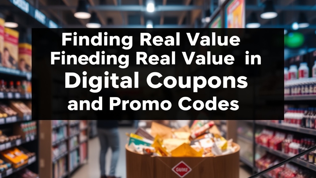 Finding Real Value in Digital Coupons and Promo Codes