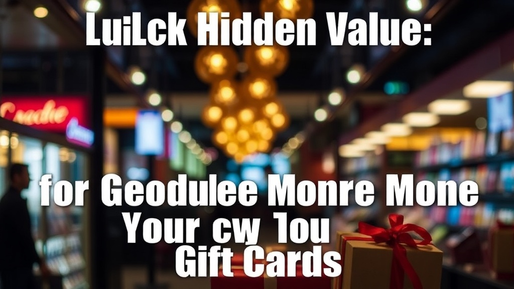 Unlock Hidden Value: Savvy Tricks for Getting More From Your Gift Cards