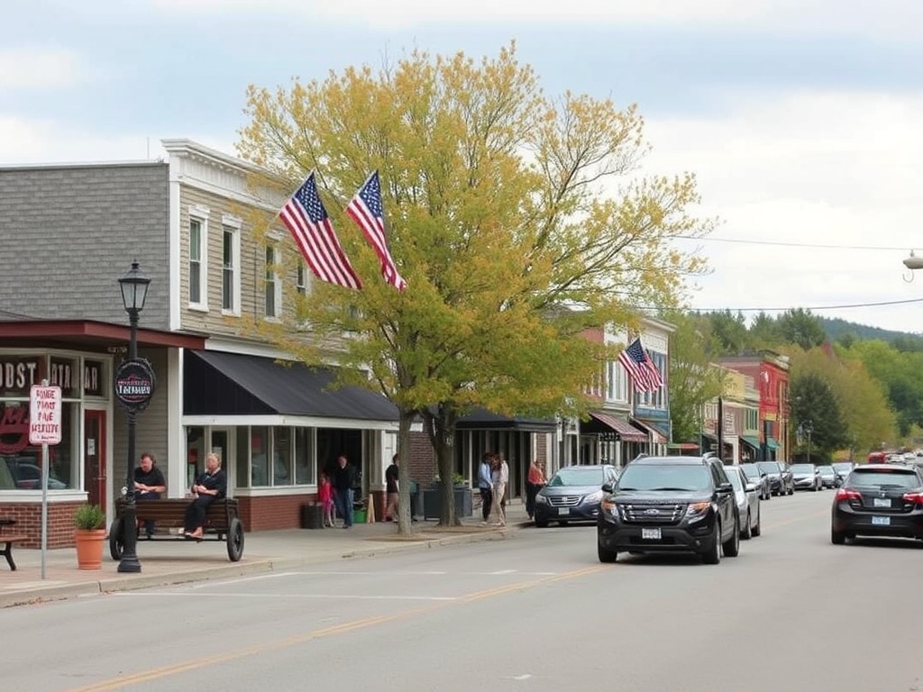 small town street Gravenhurst calm respectful community everyday life Ontario