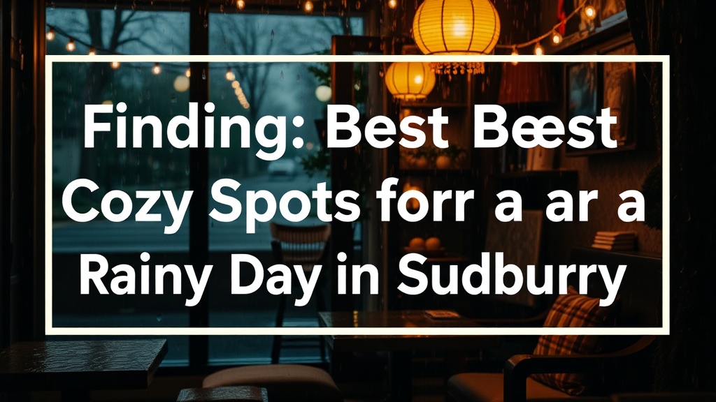 Finding the Best Cozy Spots for a Rainy Day in Sudbury