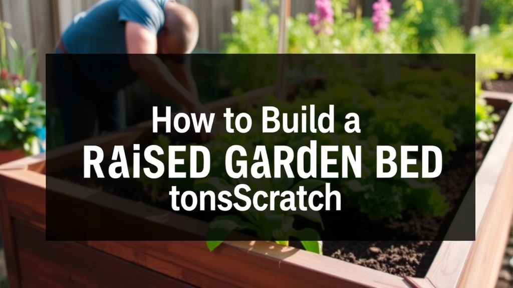 How to Build a Raised Garden Bed from Scratch