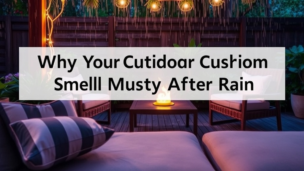 Why Your Outdoor Cushions Smell Musty After Rain
