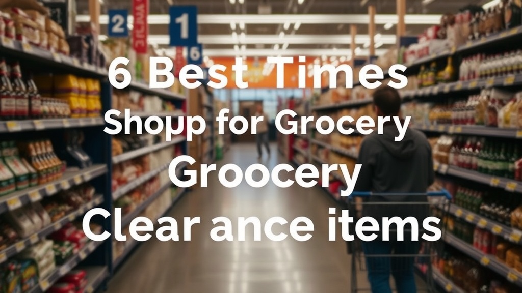 6 Best Times to Shop for Grocery Clearance Items