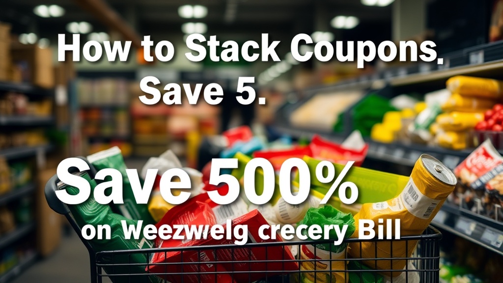 How to Stack Coupons and Save 50%+ on Your Weekly Grocery Bill
