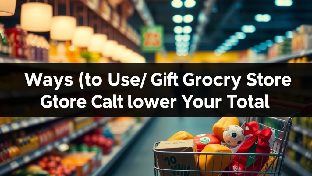 Ways to Use Grocery Store Gift Cards to Lower Your Total