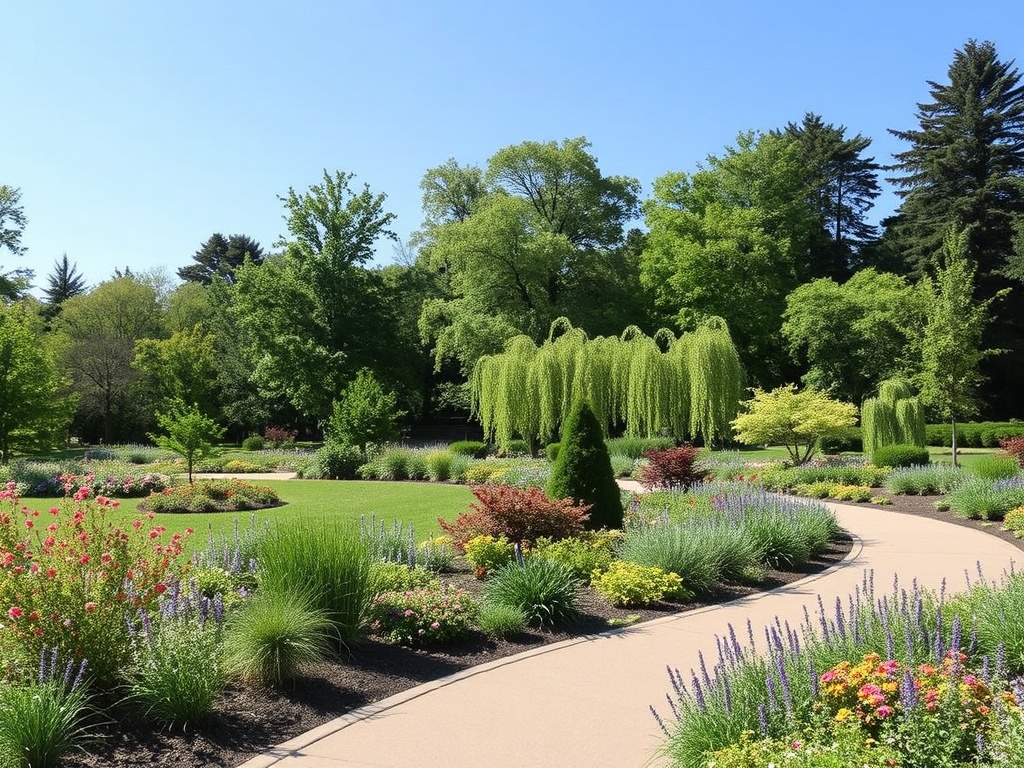 University of Guelph Arboretum wide open green spaces, walking paths and gardens
