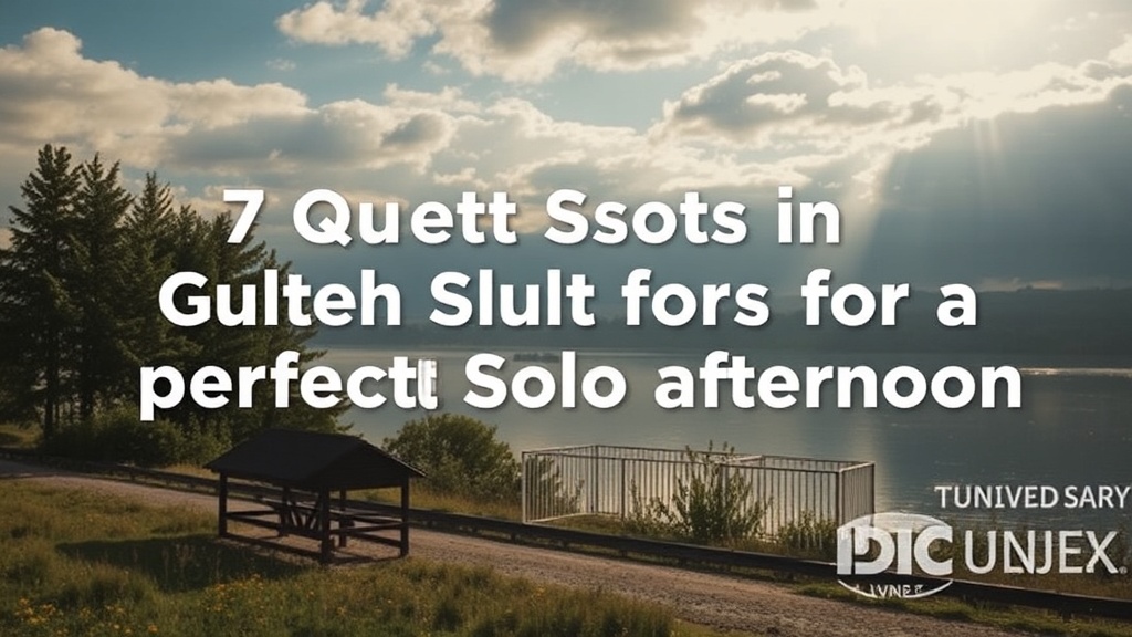 7 Quiet Spots in Guelph for a Perfect Solo Afternoon