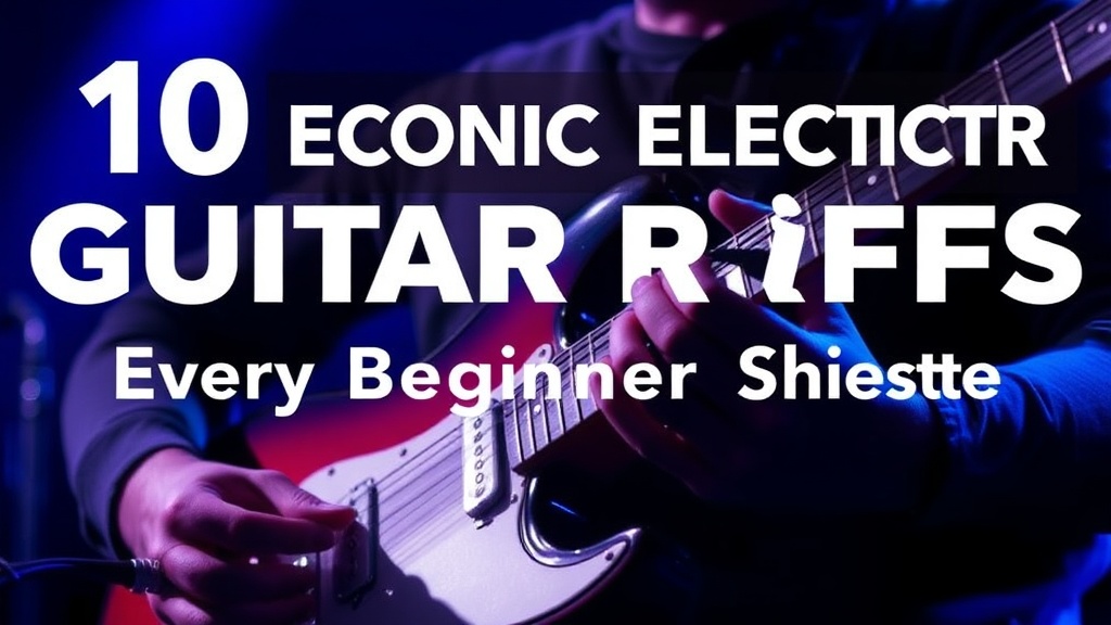 10 Iconic Electric Guitar Riffs Every Beginner Should Master