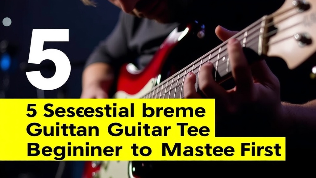 5 Essential Guitar Techniques Every Beginner Must Master First